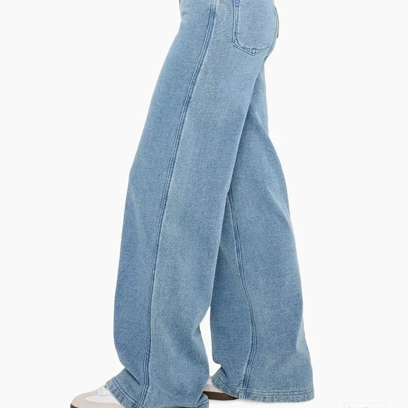 Good American Jeanius Good Skate Cotton Pants - Picture 4 of 10